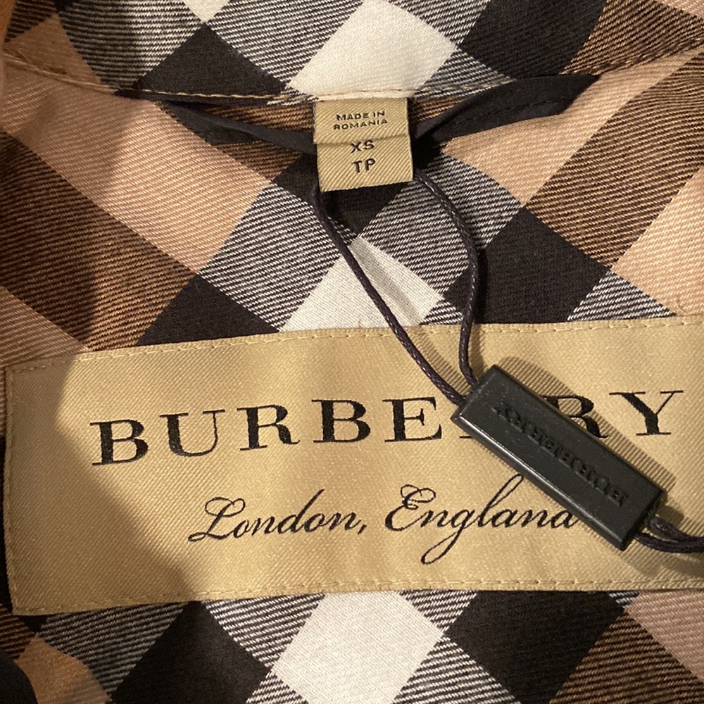 Burberry Jacket Authentic NWT XS Black - Picture 5 of 14